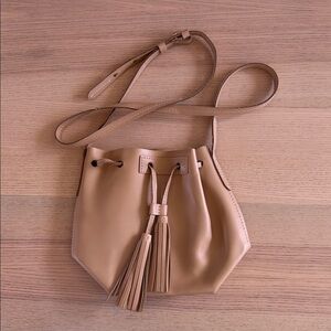 J CREW Leather Mini Bucket Bag